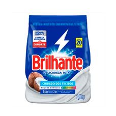 Lava Roupas Sanitizante em Pó Brilhante Delicadeza Total 1,6Kg