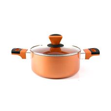 Panela MaxChef Tampa de Vidro 18cm Bronze