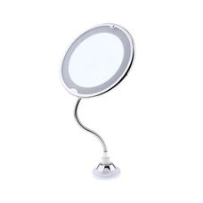 Espelho 17cm Masterpro Aumento 5x Led Flexível Com Ventosa