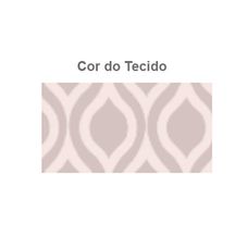 Cortina 2,60mx1,70m Veneza Estampado BecaDecor Ondas Avelã