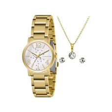 Kit Relógio Lince Feminino Dourado LRG4718L KP69B2KX