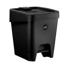 Lixeira Com Pedal Slim 8 Litros Preto - Uz