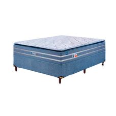 Cama Box Casal Confort In Blue 138x188 - Sonos