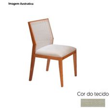 Cadeira Malta Tecido 199 B Cinamomo Plus Com Tela Emborrachada - Móveis Rafana