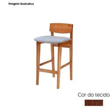 Banqueta Nature Tecido Corano Cipatex 07 A Cinamomo Plus - Móveis Rafana