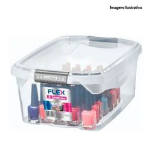 Caixa Organizadora Sanremo Flex 6 Litros Transparente SR901/555