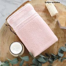 Toalha de Rosto Jacquard Premium 50x80cm FJ- 7177 Rosa - Dohler