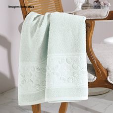 Toalha de Rosto Jacquard Confort 50x90cm FJ-7206 Verde - Dohler