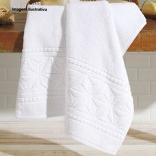 Toalha de Banhão Jacquard Confort 90x150cm FJ-7150 Branco - Dohler