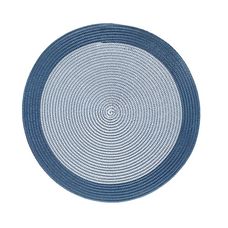Lugar Americano de Poliéster Azul/Branco 38cm - Royal