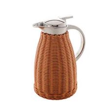 Garrafa Térmica em Inox Com Rattan Plástico Marrom 1,5L - Bon Gourmet