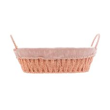 Cesta Com Alça em Papel Oval Com Forro em Tecido 30,5x21x12cm - Wolff