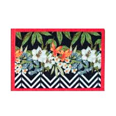 Tapete de Entrada Uzoo 60x40cm Flores Zig Zag