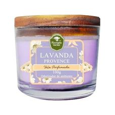 Vela Vidro Lavanda Provence 100g - Floresta Verde