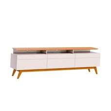 Rack Classic Mais 3 Gavetas 1.8 Off White/Nature - Imcal