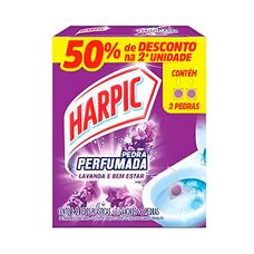 Pedra Sanitário Perfumada Harpic Lavanda 20g 50% Desconto