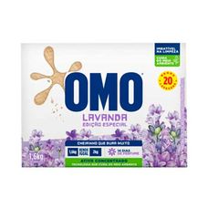 Detergente em Pó Omo Lavagem Perfeita Lavanda 1,6kg