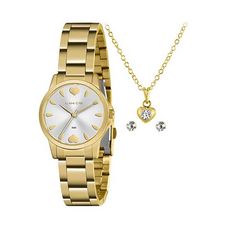 Kit Relógio Lince Feminino Dourado LRG4712L KP39S1KX