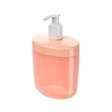 Porta Sabonete Líquido Bulky Rosa Blush 450ml - Coza