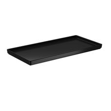 Bandeja Para Banheiro em Plástico Preto 27x13x1,5cm - Coza