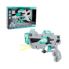 Pistola Missão Espacial 2021 Beta com Luz e Som - DM Toys