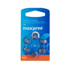 Bateria Para Aparelho Auditivo Maxprint A13 1,4V