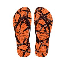Chinelo Havaianas Slim Animals Laranja Begônia 37/38