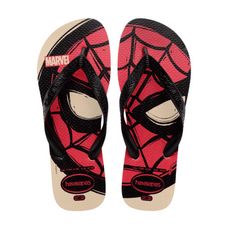 Chinelo Havaianas Top Marvel Logomania Bege Palha 37/38