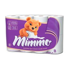 Papel Higiênico Mimmo Folha Dupla 30M Neutro 8 Rolos
