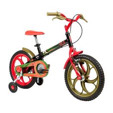 Bicicleta Infantil Caloi Aro 16 Power Rex T10R16V1 Preto/Laranja A20