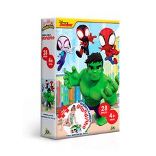 Quebra-Cabeça Grandinho Spidey - Hulk 28 Peças - Toyster