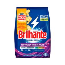 Detergente em Pó Brilhante Cuidado Total Sachê 400g