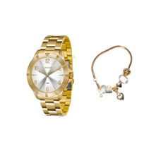 Kit Relógio Lince Feminino Dourado LRG4367L K187S2KX