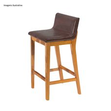 Banqueta Jobim Corano Preto Cinamomo Claro - Móveis Rafana