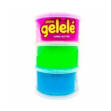 Slime Gelelé Torre Glitter 196g - Doce Brinquedo