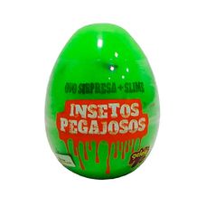 Ovo Surpresa Insetos Pegajosos 98g - Doce Brinquedo