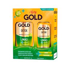 Kit Shampoo 275ml + Condicionador 175ml Niely Gold Detox Limão