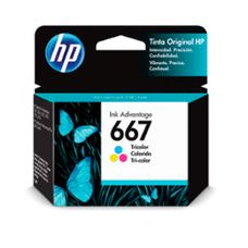 Cartucho de Tinta HP 667 Colorido 3YM78AB