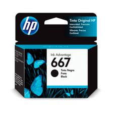 Cartucho de Tinta HP 667 Preto 3YM79AB