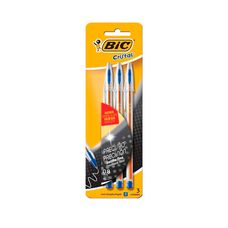 Caneta Esferografica Cristal Fina Azul Com 3 Unidades - Bic