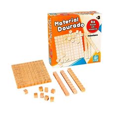 Kit Didático Material Dourado 62 Peças - Nig Brinquedos