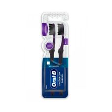Escova Dental Oral-B 5 Ações Com Carvão Advanced Macia Com 2 Unidades