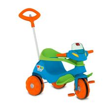 Triciclo Velobaby Passeio e Pedal Azul - Bandeirante