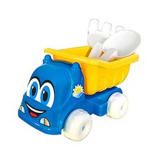 Caminhão Caçamba Com Acessórios de Praia Azul - Arca Plast