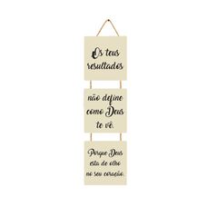 Quadro Decorativo 3 Partes em MDF Com Corda Sisal 35x10cm QTP012 - Multiarte