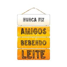 Quadro Decorativo 4 Partes em MDF Com Corda Sisal 38x28cm QQP017 - Multiarte