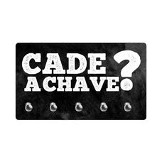 Porta Chave Cade a Chave? em MDF 6mm 22x13cm PTHV022 - Multiarte