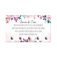 Porta Chave Oração da Casa em MDF 6mm 22x13cm PTHV020- Multiarte