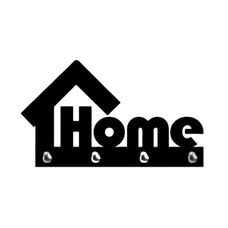 Porta Chave Home em MDF 6mm 26x16cm PTHV012 - Multiarte