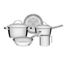 Conjunto de Panelas Inox Allegra Com 5 Peças - Tramontina